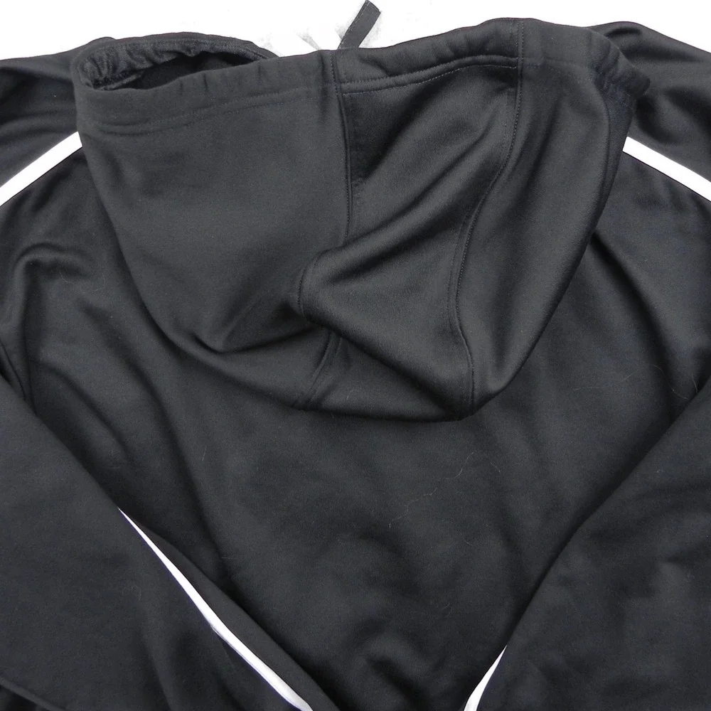 Adidas Hoodie Mens XLT Full Zip Black Womens Basketball Team Jacket Tall XL